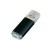Флешка промо прямоугольной формы c прозрачным колпачком USB 2.0, , черный Флешка промо прямоугольной формы c прозрачным колпачком USB 2.0, , черный