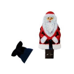 USB-флешка Дед Мороз Santa под нанесение USB 2.0, белый