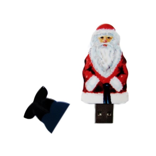 USB-флешка Дед Мороз Santa под нанесение USB 2.0, белый