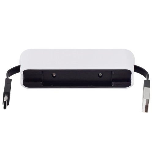 USB-хаб Hubix с коннектором 2-в-1 USB-C и USB-A, 2.0, белый