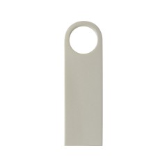 USB 2.0-флешка с мини чипом и круглым отверстием, серебристый