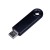 USB-флешка промо прямоугольной формы USB 3.0, выдвижной механизм, черный USB-флешка промо прямоугольной формы USB 3.0, выдвижной механизм, черный