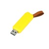 USB-флешка промо прямоугольной формы USB 3.0, выдвижной механизм, желтый USB-флешка промо прямоугольной формы USB 3.0, выдвижной механизм, желтый