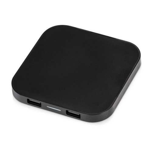 Беспроводная зарядка Tile с 2 USB-A, 5 Вт, черный