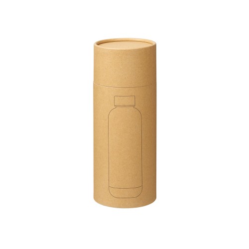 Вакуумная термобутылка Cask Waterline, soft touch, 500 мл, тубус, красный