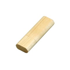 Флешка эргономичной прямоугольной формы USB 2.0, с округленными краями, дерево,, натуральный