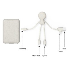 Внешний аккумулятор BioPack c кабелем Mr. Bio, 5000 mAh