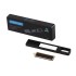 USB 2.0- флешка c подсветкой логотипа Hook LED, темно-серый, синяя подсветка