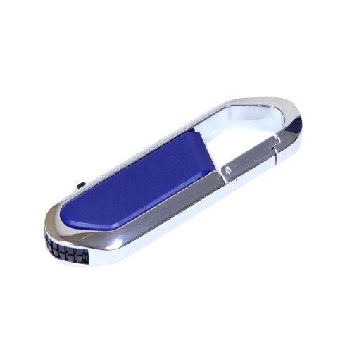 Флешка в виде карабина USB 2.0, , синий/серебристый