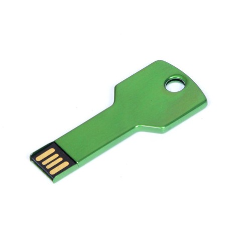 Флешка в виде ключа USB 2.0, , зеленый