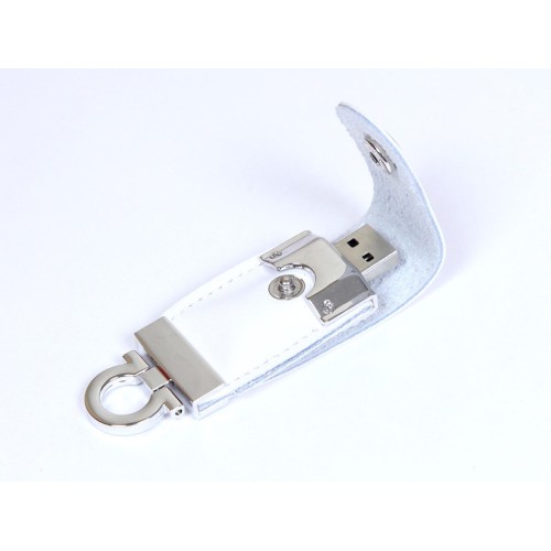 USB-флешка в виде брелка USB 2.0, белый