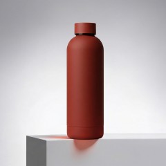 Вакуумная термобутылка с медной изоляцией Cask, soft-touch, тубус, 500 мл
