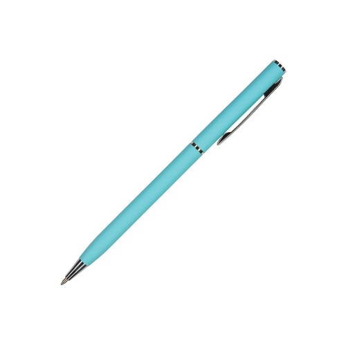Ручка шариковая автоматическая BrunoVisconti® PALERMO цвет корпуса бирюзовый, soft-touch, 0.7 мм