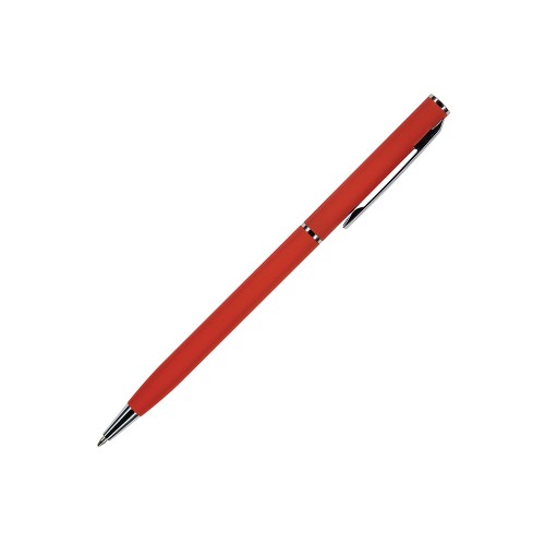 Ручка шариковая автоматическая BrunoVisconti® PALERMO цвет корпуса красный, soft-touch, 0.7 мм