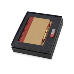 Подарочный набор Essentials с флешкой и блокнотом А5 с ручкой USB 2.0, синий