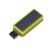 USB-флешка промо прямоугольной формы USB 3.0, выдвижной механизм, желтый USB-флешка промо прямоугольной формы USB 3.0, выдвижной механизм, желтый