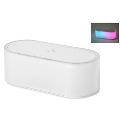Ночник с беспроводной зарядкой и RGB подсветкой Miracle, 15 Вт