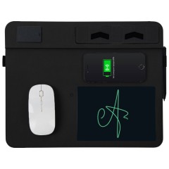 Многофункциональный коврик для мыши Multi Pad с беспроводной зарядкой и LCD экраном, 10 Вт