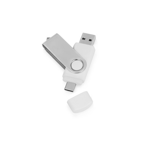 USB3.0/USB Type-C флешка Квебек C, белый