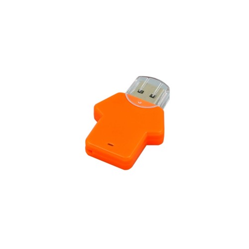Флешка в виде футболки USB 2.0, , оранжевый