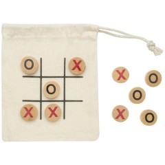 Деревянная игра в крестики-нолики в мешочке Whorl