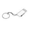 Флешка прямоугольной формы USB 2.0, выдвижной механизм с мини чипом,, белый/серебристый Флешка прямоугольной формы USB 2.0, выдвижной механизм с мини чипом,, белый/серебристый