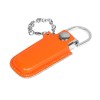 Флешка в массивном корпусе с кожаным чехлом USB 2.0, , оранжевый Флешка в массивном корпусе с кожаным чехлом USB 2.0, , оранжевый
