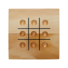 Деревянная игра в крестики-нолики Strobus