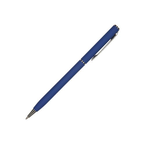 Ручка шариковая автоматическая BrunoVisconti® PALERMO цвет корпуса синий, soft-touch, 0.7 мм