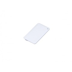 USB-флешка в виде пластиковой карточки USB 2.0, белый