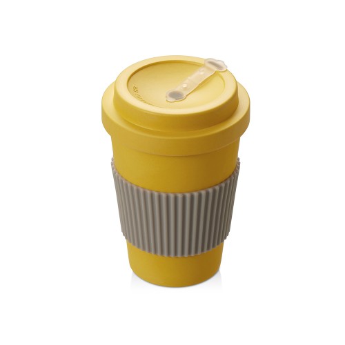 Термокружка Muffin из натуральных волокон, желтый