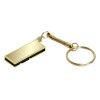 Флешка с мини чипом USB 2.0, поворотный механизм, зеркальное покрытие,, золотистый Флешка с мини чипом USB 2.0, поворотный механизм, зеркальное покрытие,, золотистый
