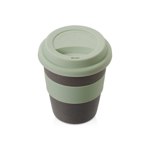 Стакан с силиконовой крышкой Cafe, olive