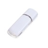 Флешка промо прямоугольной классической формы с цветными вставками USB 2.0, , белый