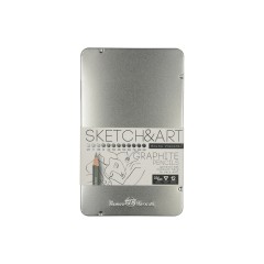 Набор из 12 чернографитовых карандашей Sketch & Art 2Н - 9В