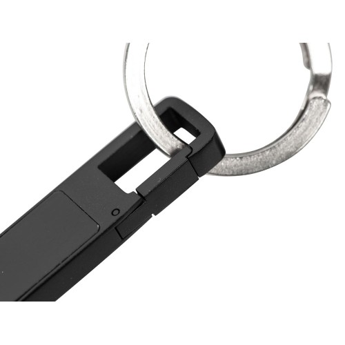 USB 2.0- флешка c подсветкой логотипа Hook LED, темно-серый, синяя подсветка