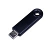 USB-флешка промо прямоугольной формы USB 2.0, выдвижной механизм, черный