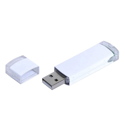 Флешка 3.0 промо прямоугольной классической формы USB 3.0, , белый