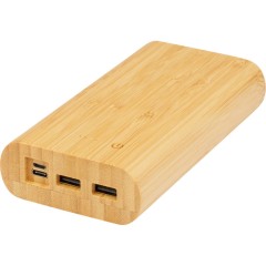 Портативное зарядное устройство Tulda из бамбука, 20000 mAh