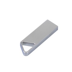 USB 2.0-флешка с мини чипом, компактный дизайн, отверстие треугольной формы для цепочки