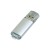 Флешка промо прямоугольной формы c прозрачным колпачком USB 2.0, , серебристый Флешка промо прямоугольной формы c прозрачным колпачком USB 2.0, , серебристый