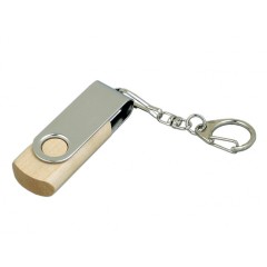Флешка 3.0 промо поворотный механизм USB 3.0, , натуральный