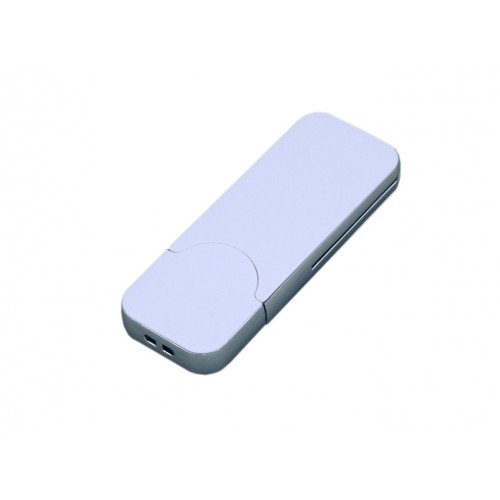 USB-флешка в стиле I-phone USB 2.0, прямоугольнй формы, белый
