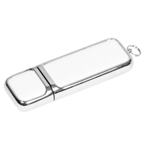 Флешка 3.0 компактной формы USB 3.0, , белый/серебристый