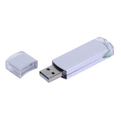 Флешка 3.0 промо прямоугольной классической формы USB 3.0, , серебристый