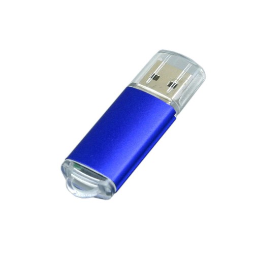 Флешка 3.0 промо прямоугольной формы c прозрачным колпачком USB 3.0, , синий