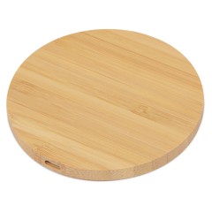 Беспроводное зарядное устройство из бамбука Cap, 5 Вт