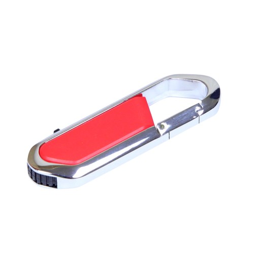 Флешка в виде карабина USB 2.0, , красный/серебристый