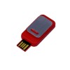 USB-флешка промо прямоугольной формы USB 2.0, выдвижной механизм, красный