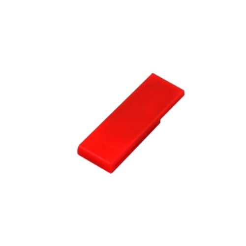 Флешка промо в виде скрепки USB 2.0, , красный